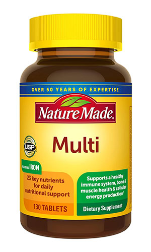 Nature Made Multivitamin avec Fer pour Homme/Femme